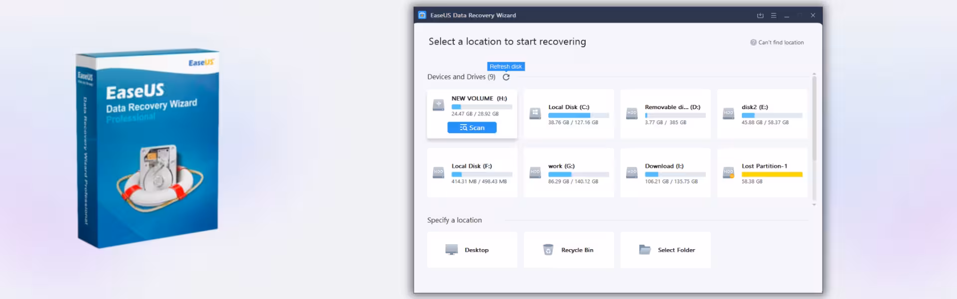 EaseUS Data Recovery Wizard Professional
