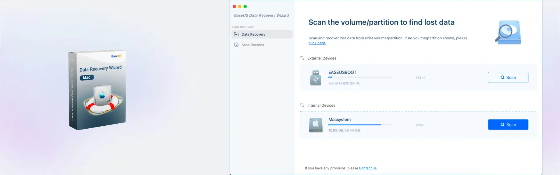 EaseUS Data Recovery Wizard for Mac 