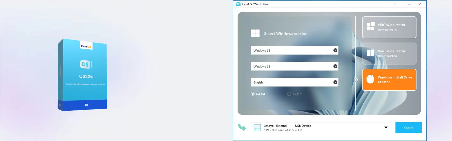 EaseUS OS2Go Technician