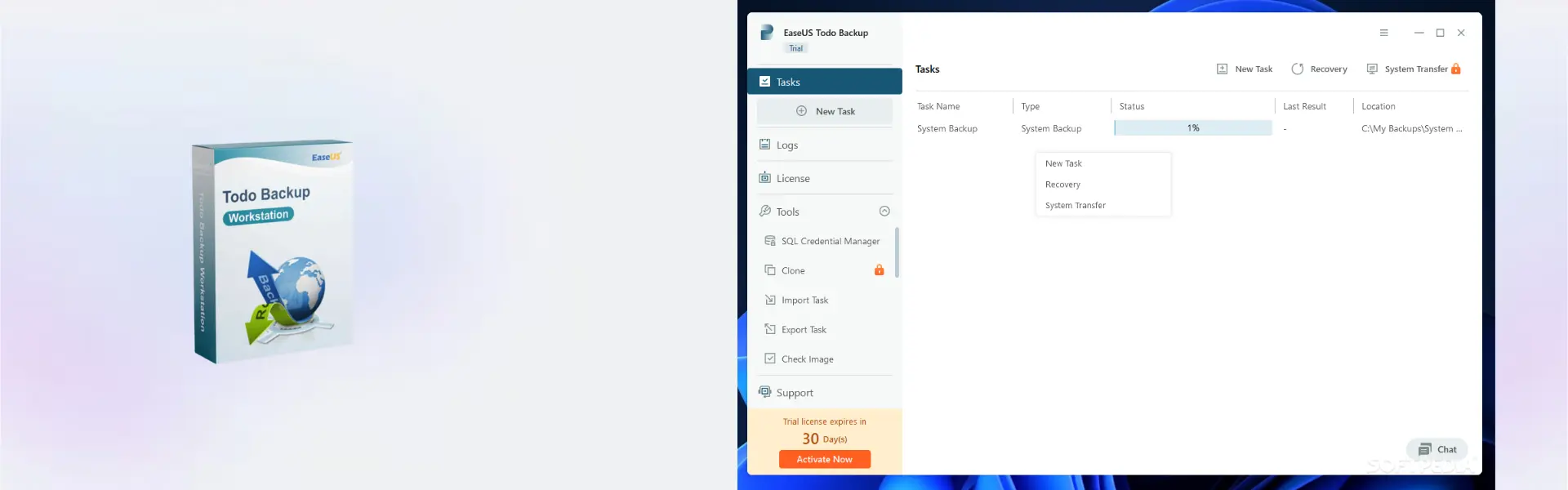 EaseUS Todo Backup Workstation 