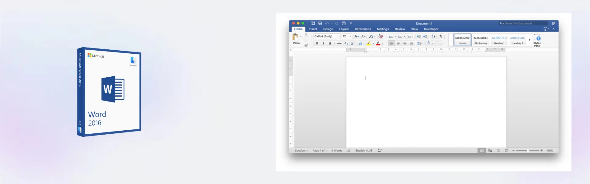 Microsoft Word 2016 Mac