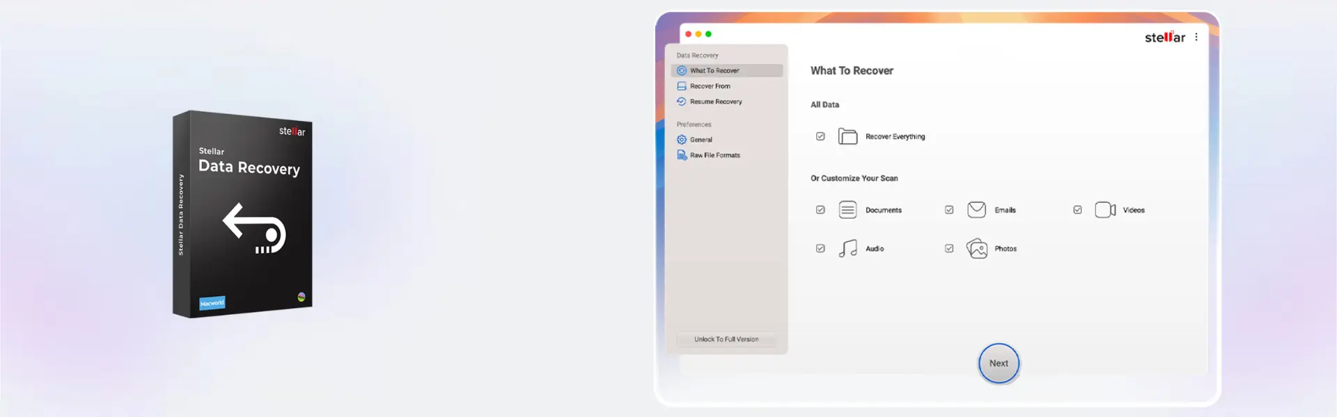 Stellar Data Recovery Standard for Mac 