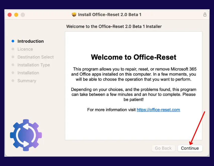 Microsoft PowerPoint 2019 reset process