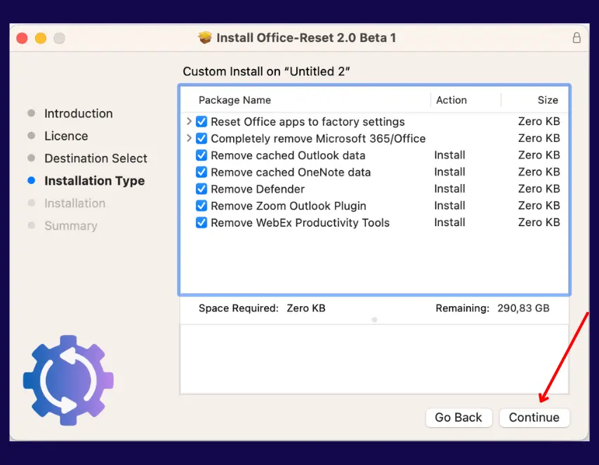 Microsoft PowerPoint 2019 reset complete