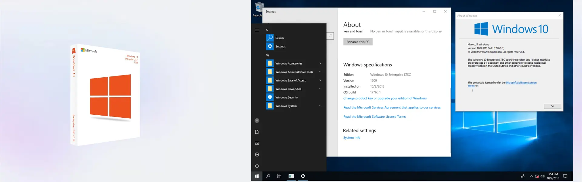 Windows 10 enterprise LTSC 2019 