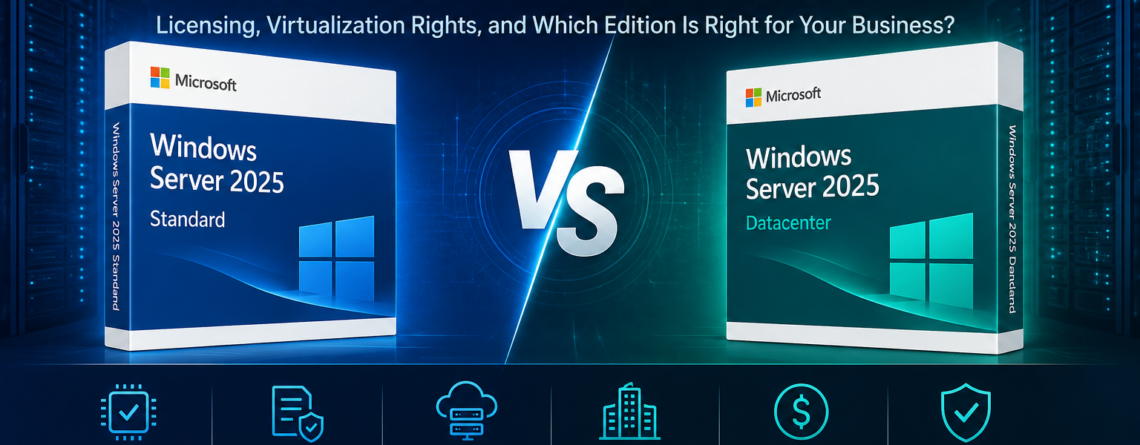 Windows server 2025 Standard vs Datacenter